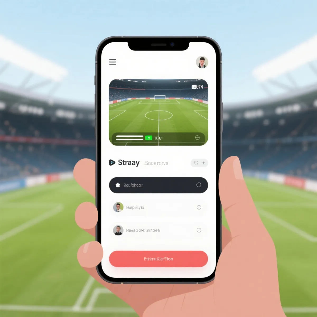 手机看球与直播入口示意图