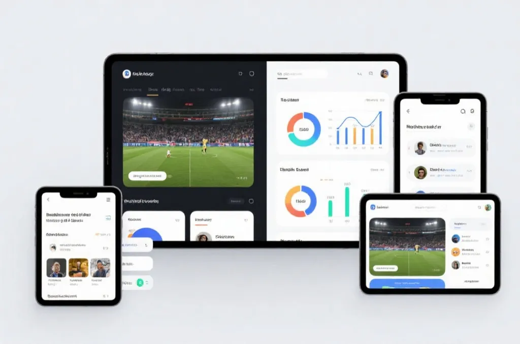 多屏互动：电视比赛画面与手机上的社区讨论并行